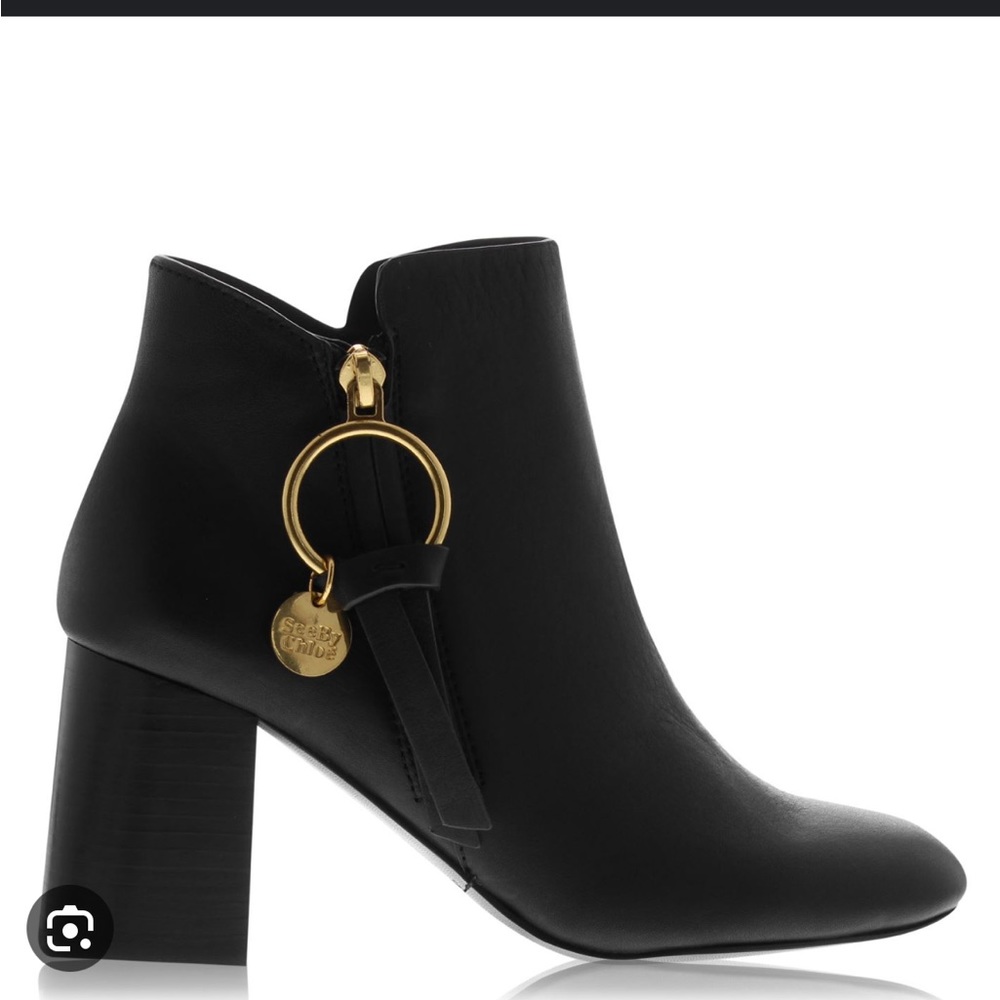 See by Chloe Pendant Ankle Boots